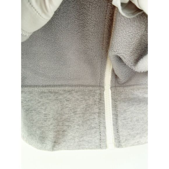 Athleta Cozy Karma Back Zip Fleece Crew Neck Sweatshirt Dress Gray Size XXS - Picture 7 of 11